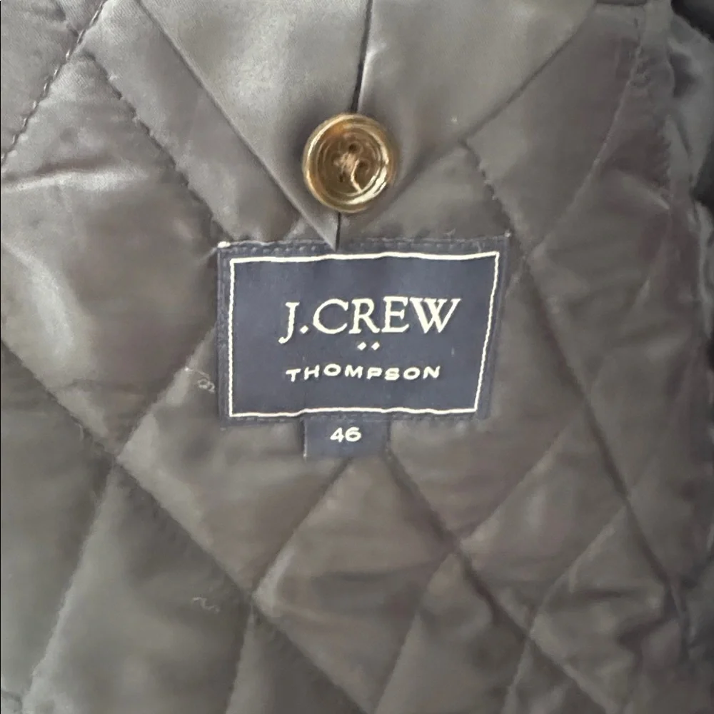 J. Crew Thompson Tan Button Down Wool Topcoat.  Sz XL